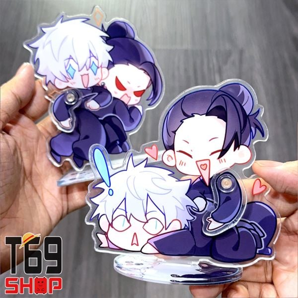 Tượng Standee mica Gojo, Geto OTP cute - anime Jujutsu Kaisen