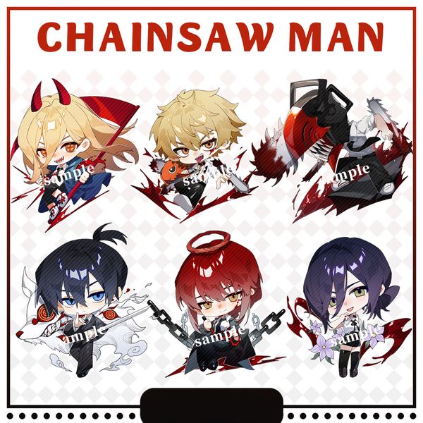 Móc khóa mica anime Chainsaw Man - Nhóm 3