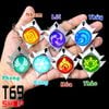 [Có dạ quang] Móc khóa kim loại Nguyên tố Vision game Genshin Impact: Inazuma, Liyue, Mondstadt, Sumeru, Fontaine