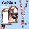Dây đeo thẻ tên/móc khóa dây strap game Genshin Impact (Có kèm theo bảng tên)