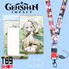 Dây đeo thẻ tên/móc khóa dây strap game Genshin Impact (Có kèm theo bảng tên)