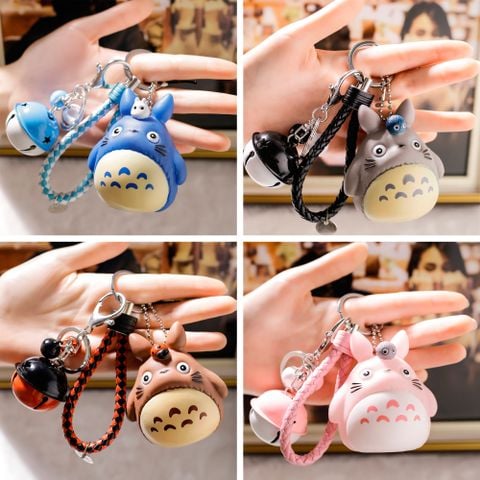 Móc khóa Totoro, Chuột Hamster có kèn kêu - Kèm dây da và chuông