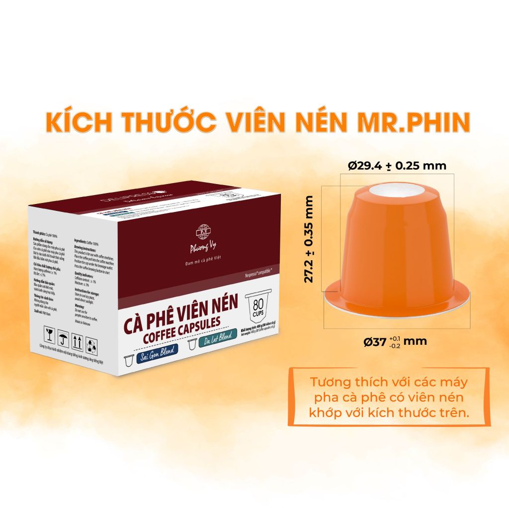 Cà phê viên nén Mr. Phin - Nespresso