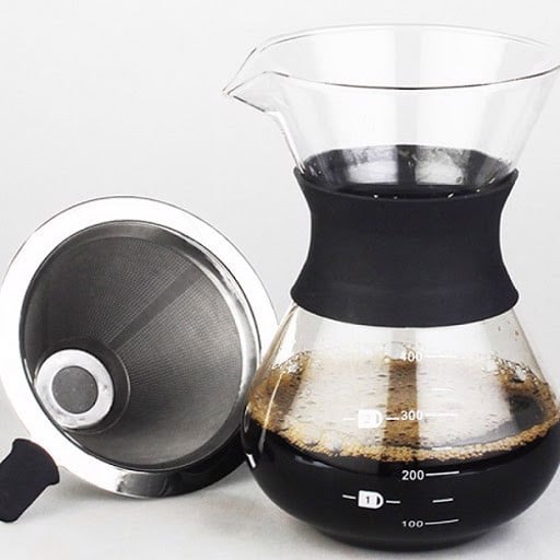 Bình pha cà phê Chemex tay cầm nhựa 400ml