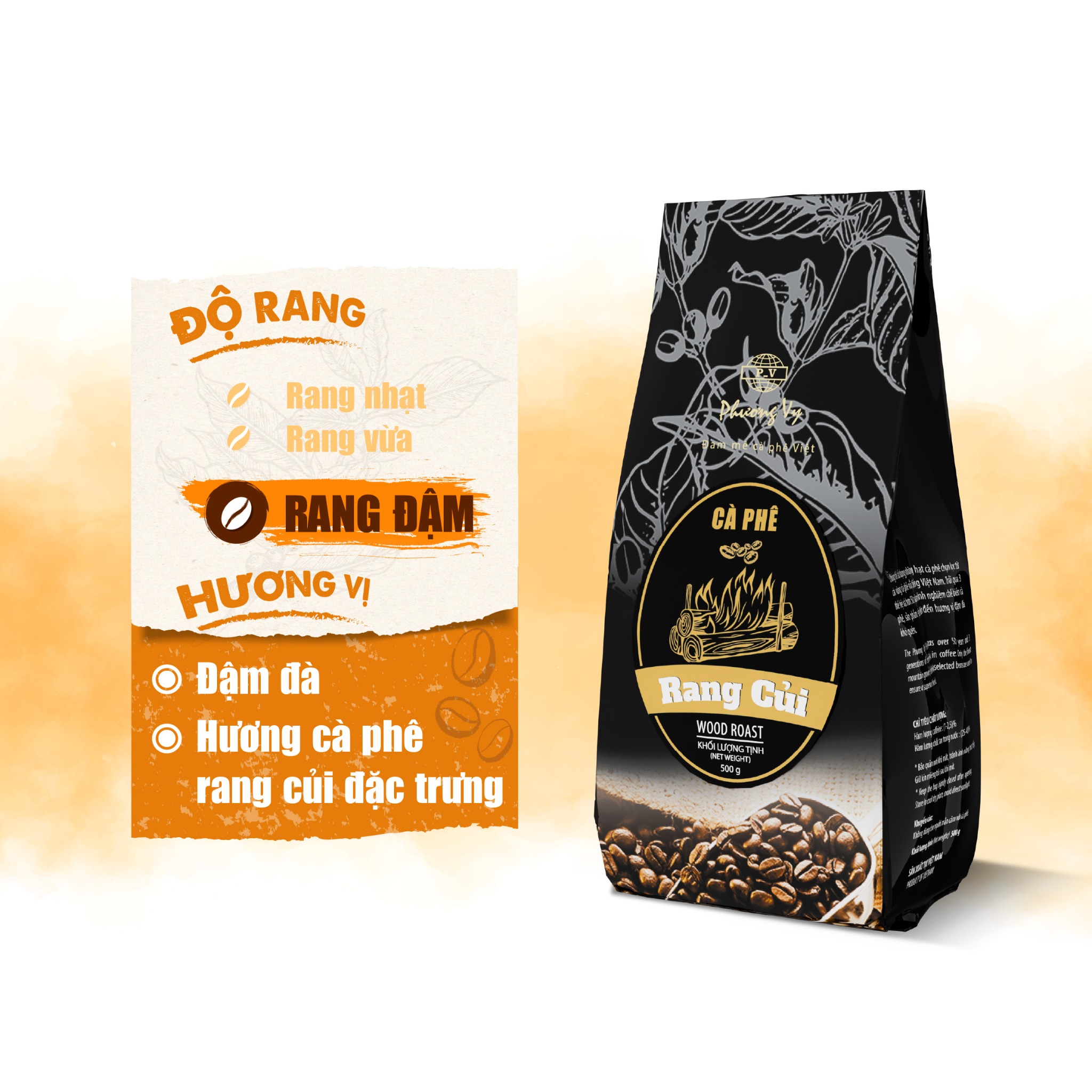 Cà Phê Rang Củi - 500g