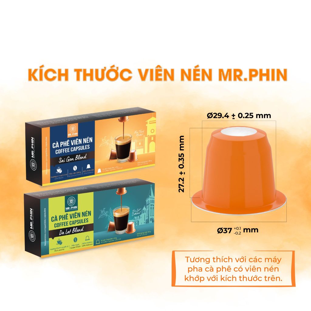 Cà phê viên nén Mr. Phin - Nespresso