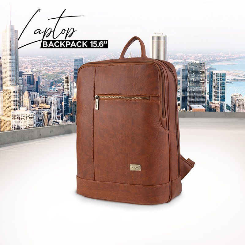 Balo laptop 15.6” unisex chi tiết khoá kéo cá tính IDIGO UBP2-519-00