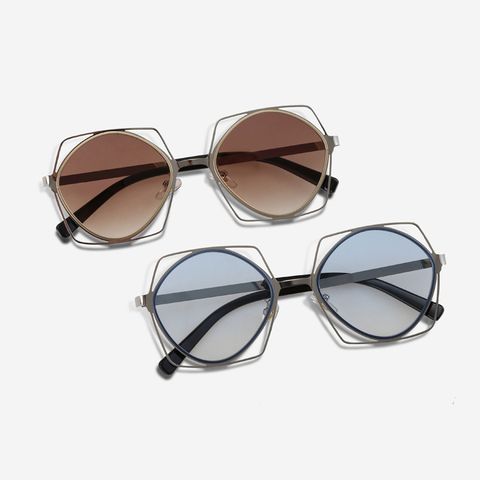 Mắt kính mát nam nữ ovan gọng kính kim loại khung đôi UV400 Jaliver Young SM - 6144 full màu 