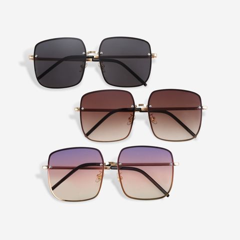 Mắt kính mát nam nữ vuông gọng kính kim loại UV400 Jaliver Young SM – 6166 full màu 