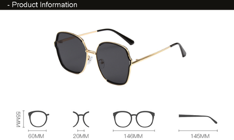 Mắt kính mát nam nữ Oval gọng kính nhựa UV400 trang trí viền Jaliver Young SM-6111 KT 