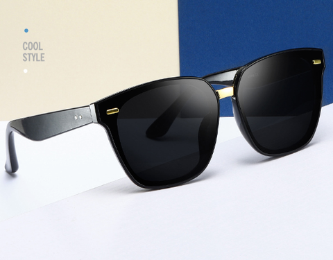 Mắt kính mát nam nữ vuông gọng kính nhựa trang trí viền UV400 Jaliver Young SP-1095 HG2 