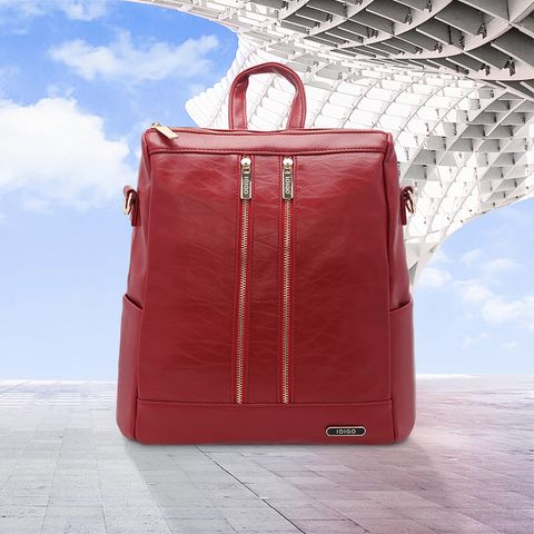 Balo nữ dáng chữ nhật chi tiết khóa kéo IDIGO FB2-511-00 hình đại diện