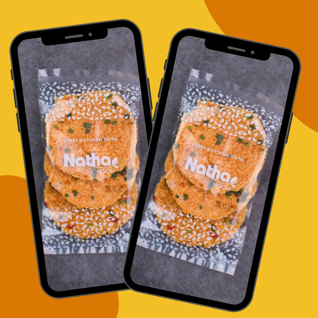Combo 2 Túi Cơm Cháy Mắm Hành (2 x 3 miếng cơm cháy lớn)