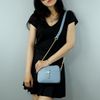 Túi đeo chéo nữ phom chữ nhật phối nịt năng động IDIGO FB2-1138-00