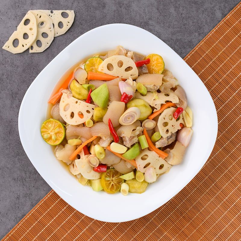 Giò Gân Rút Xương Củ Sen Chua Cay iMOM