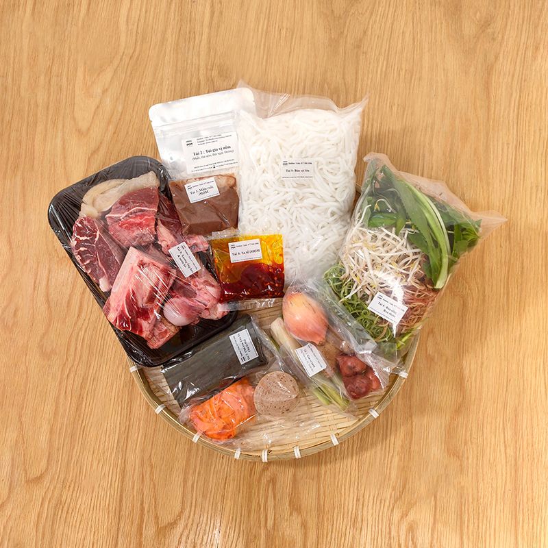 Set Nấu Bún Bò Huế Thập Cẩm Cho 5 Người iMOM