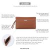 Túi Clutch cầm tay nam nữ phom chữ nhật IDIGO UB2 - 3363 - 00
