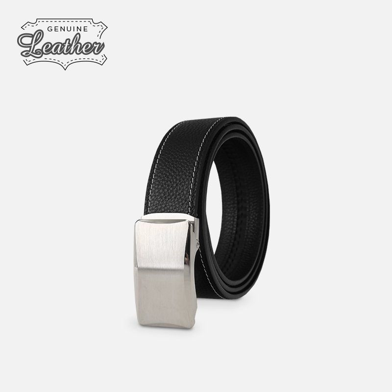 Thắt lưng/Dây Nịt Nam Da Thật IDIGO MD1-6003 Màu Đen