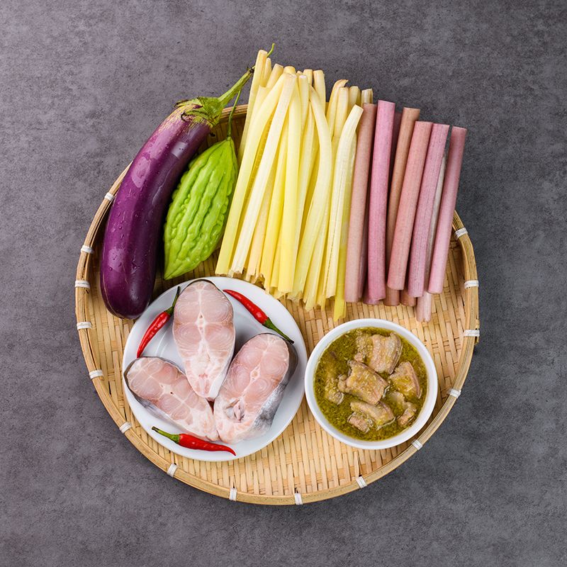 Set Nấu Mắm Kho Cá Hú Thịt Ba Rọi Miền Tây iMOM