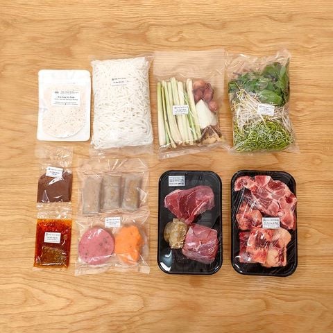 Set Nấu Bún Bò Huế Thập Cẩm Extra Meat Cho 5 Người iMOM 
