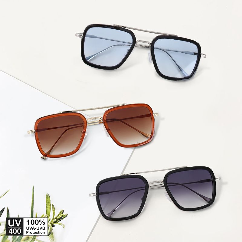 Kính mát thời trang UV400 nam nữ gọng ngũ giác Jaliver Young SM–6008W