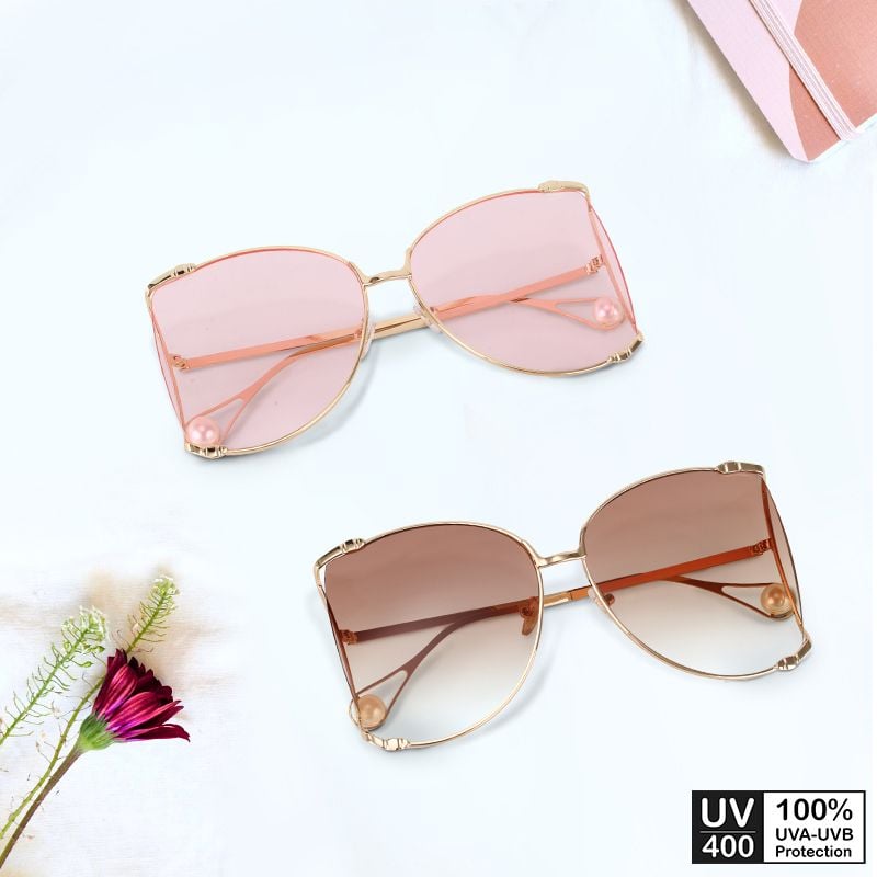 Kính mát thời trang UV400 nữ gọng hình bướm Jaliver Young SM - 6023