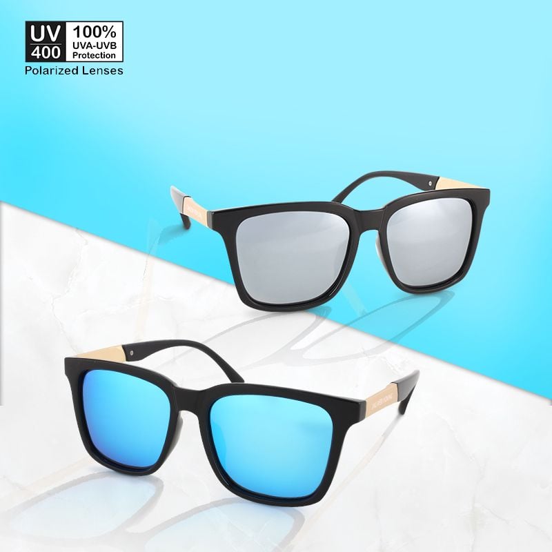 Kính mát thời trang UV400 nam gọng vuông phân cực chống chói Jaliver Young SP-1031