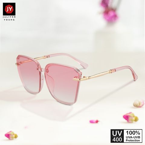 Mắt kính mát nữ mắt bướm gọng kính kim loại phối nhựa UV400 Jaliver Young SP – 1056 