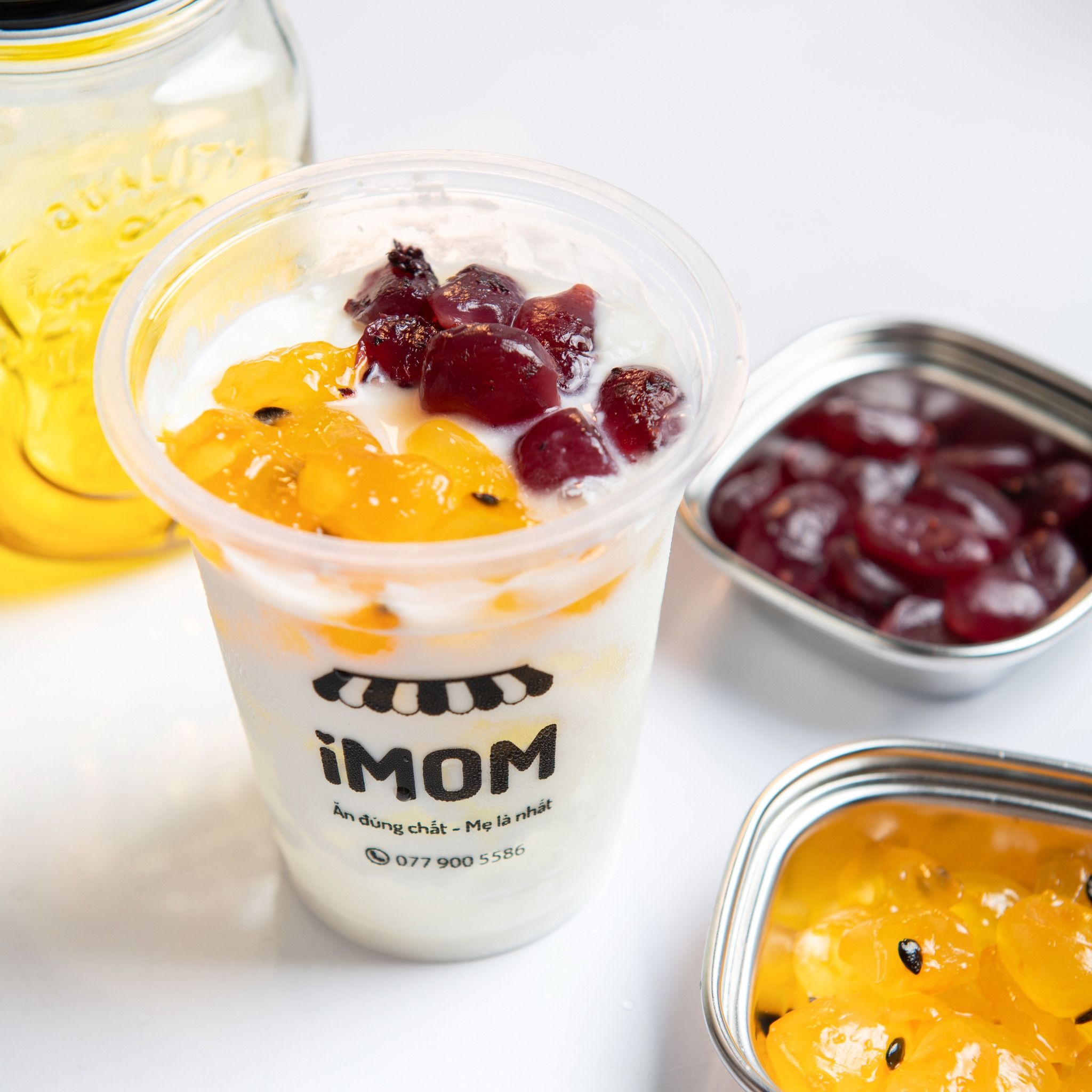 Sữa chua trân châu mix hạt đác iMOM