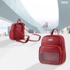 Balo nữ đeo chéo chữ nhật phối ngăn trong suốt IDIGO FBP2 - 3366 - 00