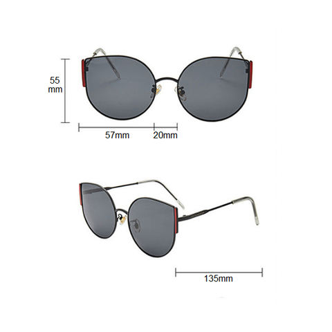 Kính mát thời trang UV400 nữ mắt mèo Jaliver Young SM–6005N 