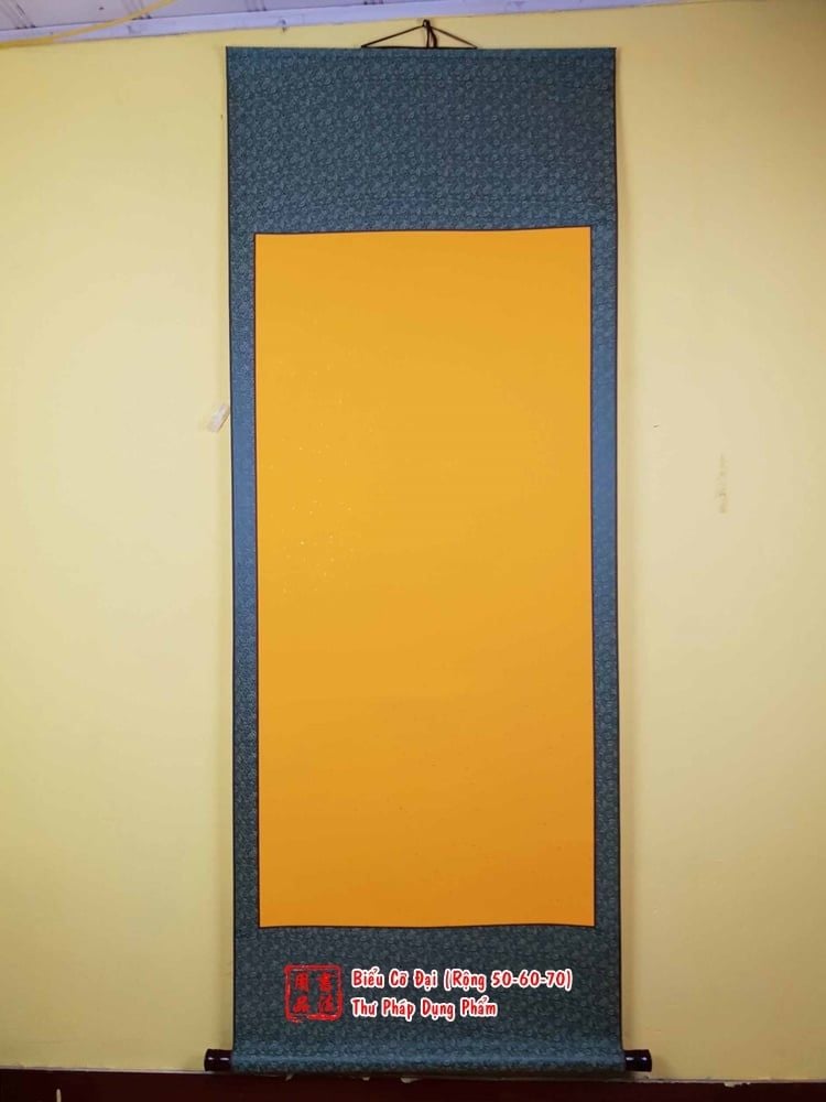Biểu đại liễn lụa giấy xuyến chỉ viết thư pháp rộng 40, 50, 60, 70cm