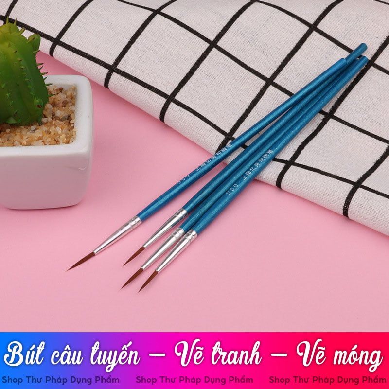 Bút lông câu tuyến cọ vẽ nét nhỏ đi viền bút vẽ móng