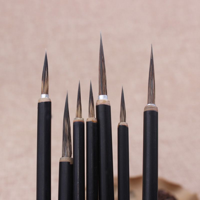 Bút lông thư pháp, bút câu tuyến hiệp cân khuyên đồng