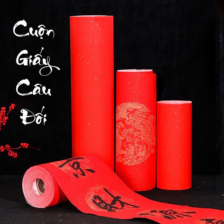 Cuộn Giấy Câu Đối Đỏ