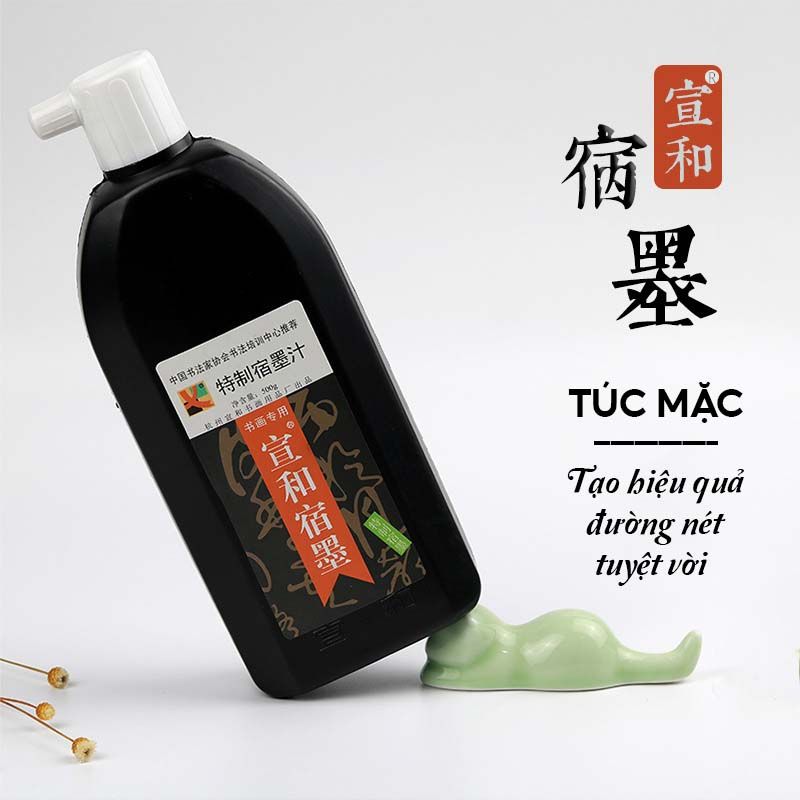 Mực túc mặc cao cấp Tuyên Hòa viết thư pháp 500g sắc đen đậm đặc