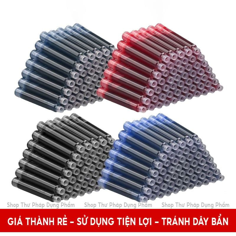 Ống mực bút máy bút lông bơm mực - Set 30 ống