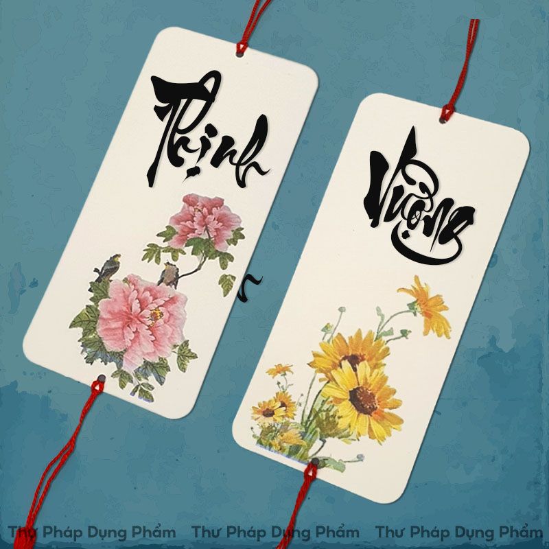 Thẻ treo trang trí giấy cứng in tranh - Set 10 chiếc kèm dây treo – Thư ...