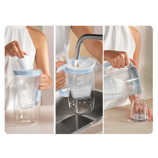 Bình lọc nước BRITA  thủy tinh Glass Jug One (có sẵn 1 lõi Maxtra Pro)