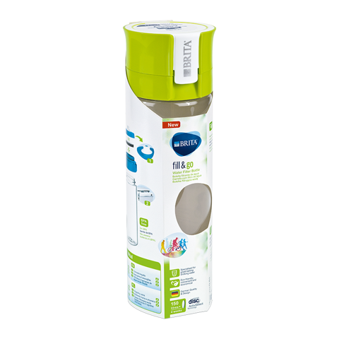 Bình lọc nước BRITA Vital Lime 600ml (có sẵn 1 đĩa lọc MicroDisc) - Thương hiệu Đức