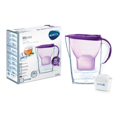 Bình lọc nước BRITA Marella Purple 2.4L (có sẵn 1 lõi lọc Maxtra Plus) - Sản xuất tại Đức