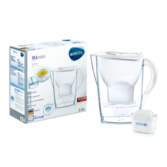 Bình lọc nước BRITA Marella Cool White 2.4L (có sẵn 1 lõi lọc Maxtra Plus) - Sản xuất tại Đức