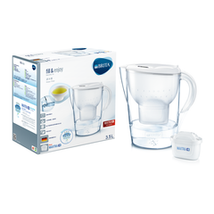 Bình lọc nước Brita Marella XL White 3.5L (có sẵn 1 lõi lọc Maxtra Plus) - Thương hiệu Đức