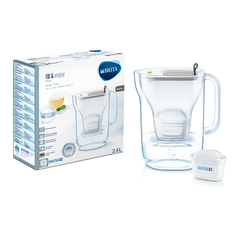 Bình lọc nước BRITA Style Grey 2.4L (có sẵn 1 lõi lọc Maxtra+ & SmartLight) - Sản xuất tại Đức