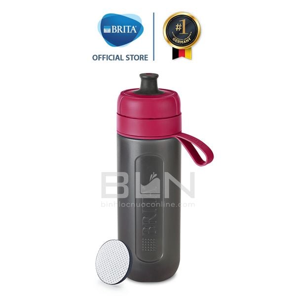 Bình lọc nước BRITA Active Pink 600ml (có sẵn 1 đĩa lọc MicroDisc) - Thương hiệu Đức