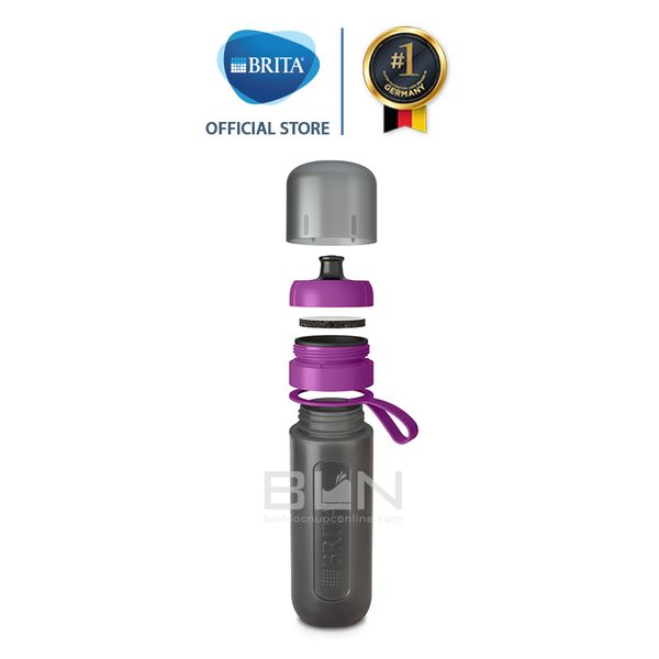 Bình lọc nước BRITA Active Purple 600ml (có sẵn 1 đĩa lọc MicroDisc) - Thương hiệu Đức