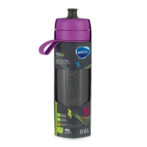 Bình lọc nước BRITA Active Purple 600ml (có sẵn 1 đĩa lọc MicroDisc) - Thương hiệu Đức