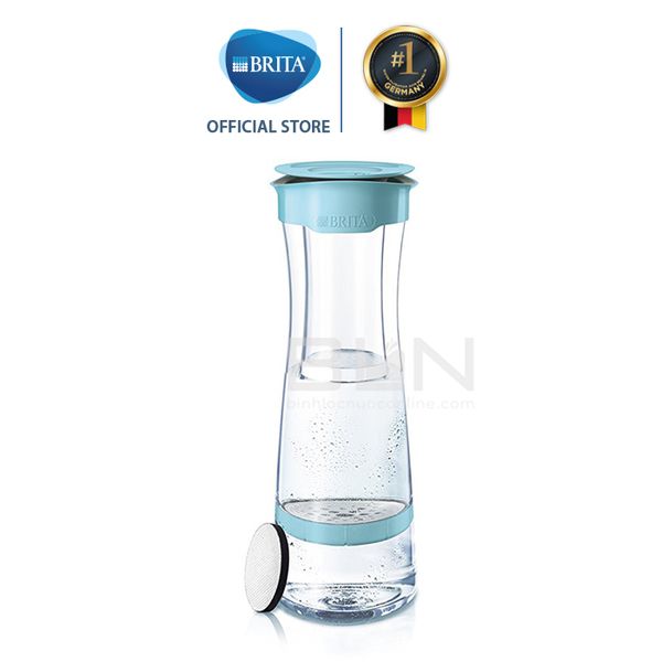 Bình lọc nước BRITA Fill & Serve Mind Soft Blue 1.3L (có sẵn 1 đĩa lọc MicroDisc) - Sản xuất tại Đức
