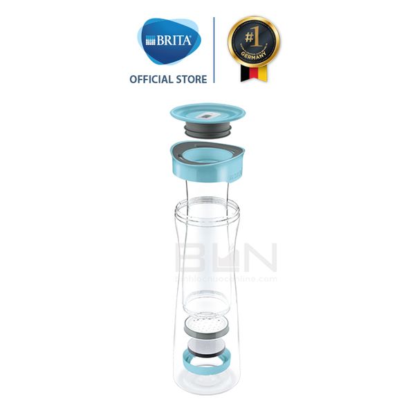 Bình lọc nước BRITA Fill & Serve Mind Soft Blue 1.3L (có sẵn 1 đĩa lọc MicroDisc) - Sản xuất tại Đức