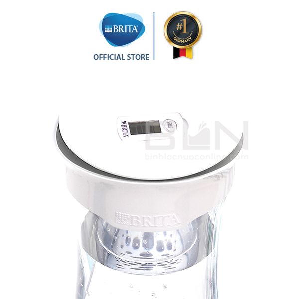 BÌnh lọc nước BRITA Fill & Serve Mind White 1.3L (có sẵn 1 đĩa lọc MicroDisc) - Sản xuất tại Đức